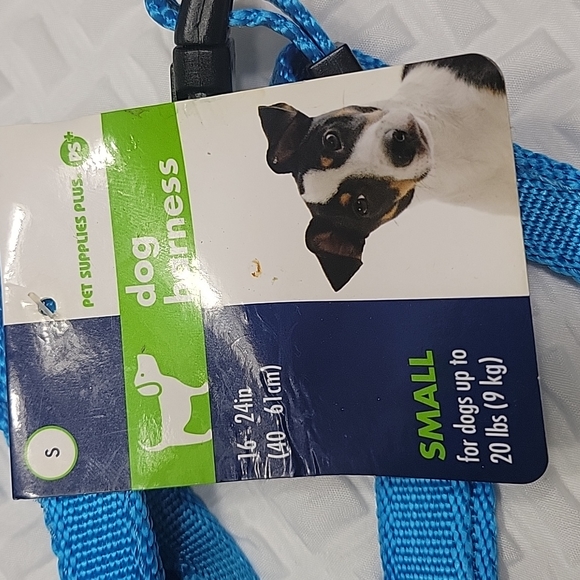 Small blue dog harness - Picture 2 of 4